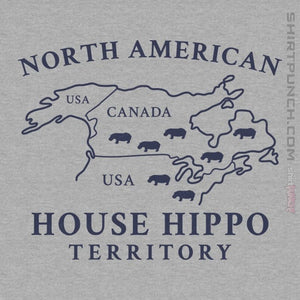 Daily_Deal_Shirts Magnets / 3"x3" / Sports Grey House Hippo Awareness