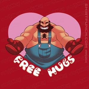 Shirts Magnets / 3"x3" / Red Bear Hugger