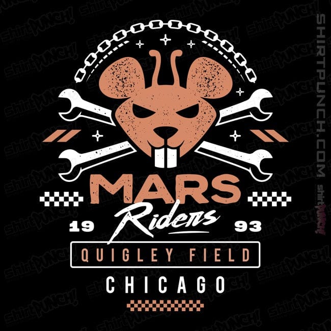 Daily_Deal_Shirts Magnets / 3"x3" / Black Classic Mars Riders