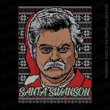 Load image into Gallery viewer, Shirts Magnets / 3&quot;x3&quot; / Black Santa Swanson
