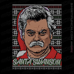 Shirts Magnets / 3"x3" / Black Santa Swanson