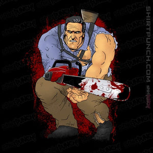 Daily_Deal_Shirts Magnets / 3"x3" / Black The Chainsaw Knight