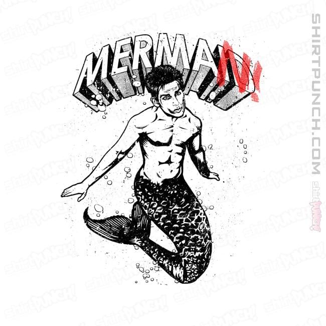 Shirts Magnets / 3"x3" / White Merman Zoolander