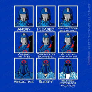 Daily_Deal_Shirts Magnets / 3"x3" / Royal Blue The Many Faces of Cobra Commander