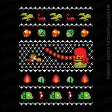 Load image into Gallery viewer, Shirts Magnets / 3&quot;x3&quot; / Black Alex Kidd In Christmas World
