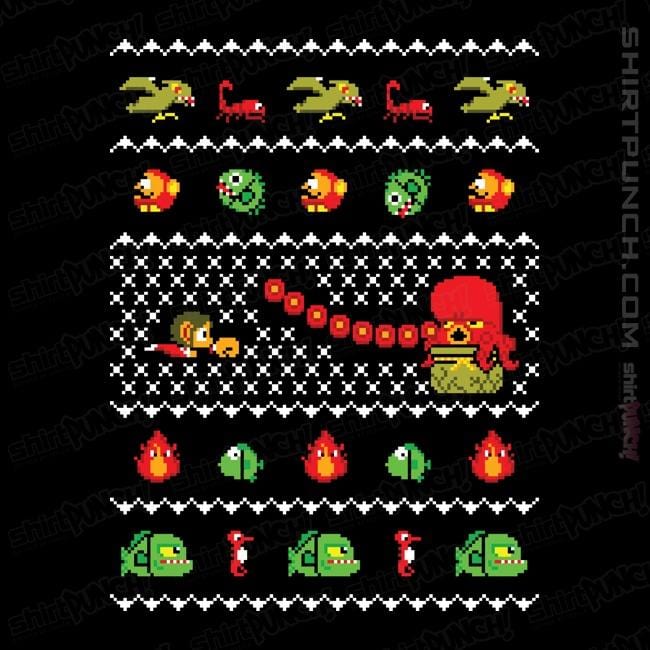 Shirts Magnets / 3"x3" / Black Alex Kidd In Christmas World