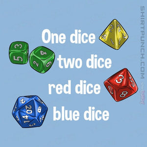 Secret_Shirts Magnets / 3"x3" / Powder Blue Seuss Dice