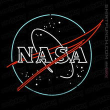 Load image into Gallery viewer, Shirts Magnets / 3&quot;x3&quot; / Black Neon NASA
