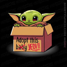 Load image into Gallery viewer, Shirts Magnets / 3&quot;x3&quot; / Black Adopt This Jedi
