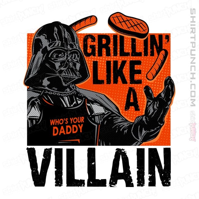 Secret_Shirts Magnets / 3"x3" / White Grillin Villain