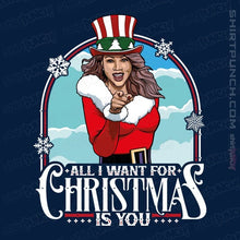 Load image into Gallery viewer, Secret_Shirts Magnets / 3&quot;x3&quot; / Navy All I Want For Christmas
