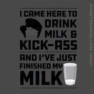 Daily_Deal_Shirts Magnets / 3"x3" / Charcoal Drink Milk