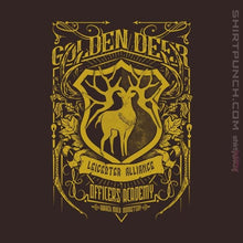 Load image into Gallery viewer, Shirts Magnets / 3&quot;x3&quot; / Dark Chocolate Golden Deer Officers Academy
