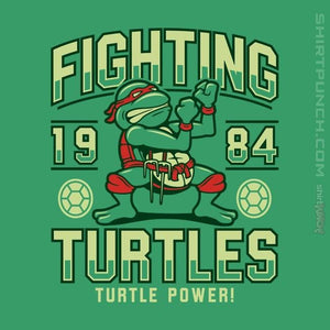 Shirts Magnets / 3"x3" / Irish Green Fighting Turtles