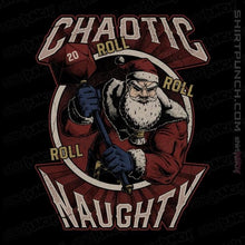 Load image into Gallery viewer, Shirts Magnets / 3&quot;x3&quot; / Black Chaotic Naughy Santa
