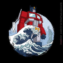 Load image into Gallery viewer, Shirts Magnets / 3&quot;x3&quot; / Black Wave Optimus
