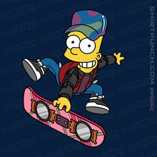 Load image into Gallery viewer, Daily_Deal_Shirts Magnets / 3&quot;x3&quot; / Navy Bart To The Future

