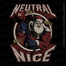 Load image into Gallery viewer, Shirts Magnets / 3&quot;x3&quot; / Black Neutral Nice Santa
