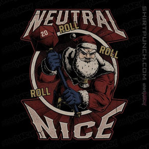 Shirts Magnets / 3"x3" / Black Neutral Nice Santa