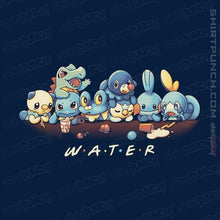 Load image into Gallery viewer, Shirts Magnets / 3&quot;x3&quot; / Navy Water Friends
