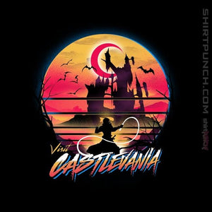 Shirts Magnets / 3"x3" / Black Retro Wave Castlevania