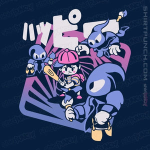 Secret_Shirts Magnets / 3"x3" / Navy Happy Attack