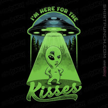 Load image into Gallery viewer, Daily_Deal_Shirts Magnets / 3&quot;x3&quot; / Black Here For The Kisses
