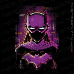 Daily_Deal_Shirts Magnets / 3"x3" / Black Glitch Batgirl
