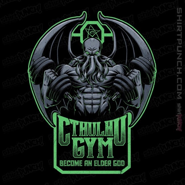 Daily_Deal_Shirts Magnets / 3"x3" / Black Cthulhu Gym