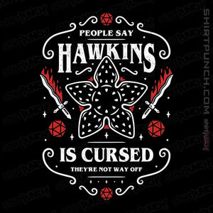 Daily_Deal_Shirts Magnets / 3"x3" / Black Hawkins Is Cursed