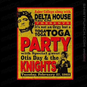 Secret_Shirts Magnets / 3"x3" / Black Delta House Flyer