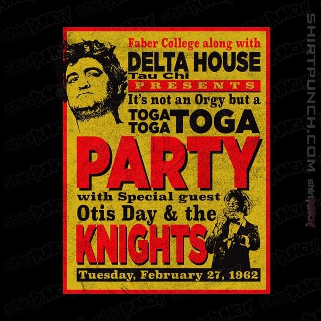 Secret_Shirts Magnets / 3"x3" / Black Delta House Flyer