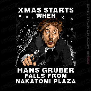 Shirts Magnets / 3"x3" / Black Hans Gruber Ugly Sweater