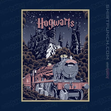 Load image into Gallery viewer, Shirts Magnets / 3&quot;x3&quot; / Navy Visit Hogwarts
