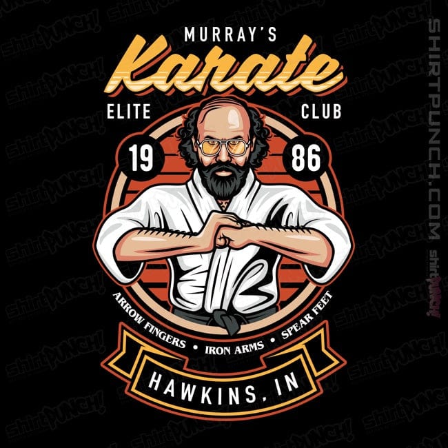 Daily_Deal_Shirts Magnets / 3"x3" / Black Murray's Karate Club