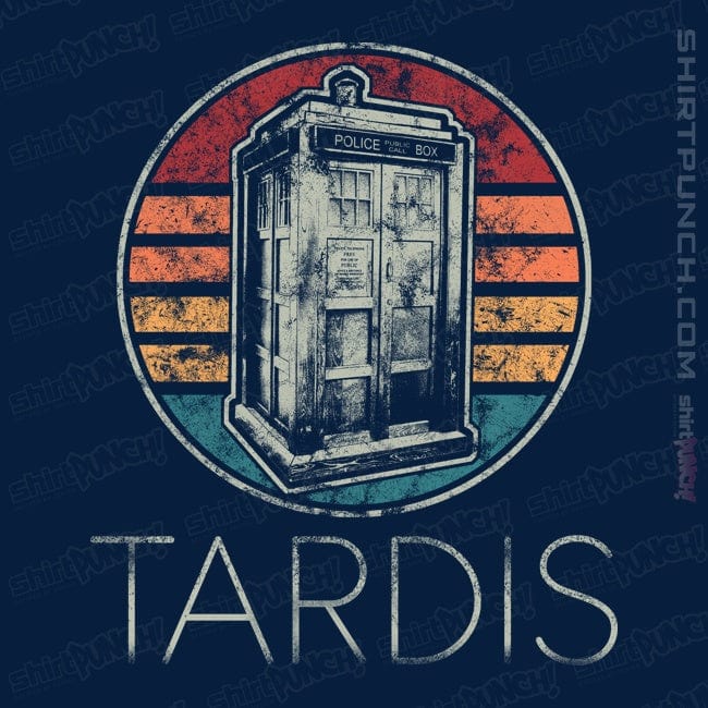 Shirts Magnets / 3"x3" / Navy Vintage Tardis