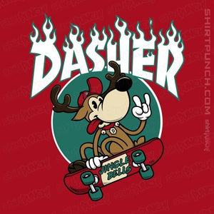 Secret_Shirts Magnets / 3"x3" / Red Dasher Thrasher