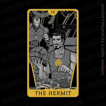 Load image into Gallery viewer, Shirts Magnets / 3&quot;x3&quot; / Black Tarot The Iron Hermit
