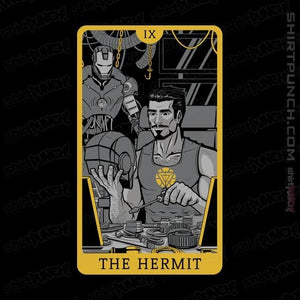 Shirts Magnets / 3"x3" / Black Tarot The Iron Hermit