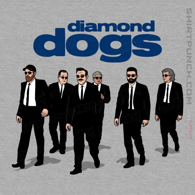 Secret_Shirts Magnets / 3"x3" / Sports Grey Diamond Dogs