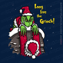 Load image into Gallery viewer, Daily_Deal_Shirts Magnets / 3&quot;x3&quot; / Navy Long Live The Grinch
