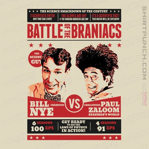 Daily_Deal_Shirts Magnets / 3"x3" / Natural Battle Of The Braniacs