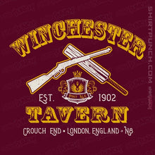 Load image into Gallery viewer, Secret_Shirts Magnets / 3&quot;x3&quot; / Maroon Winchester Tavern Crest
