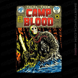 Daily_Deal_Shirts Magnets / 3"x3" / Black Camp Blood