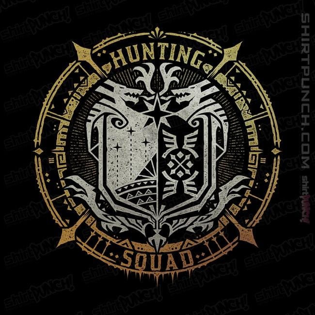 Shirts Magnets / 3"x3" / Black Hunting Squad