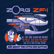 Load image into Gallery viewer, Secret_Shirts Magnets / 3&quot;x3&quot; / Navy Ask About the Little Red Button

