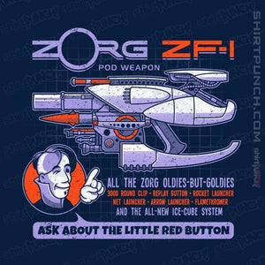 Secret_Shirts Magnets / 3"x3" / Navy Ask About the Little Red Button
