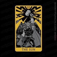 Load image into Gallery viewer, Shirts Magnets / 3&quot;x3&quot; / Black Tarot The Sun
