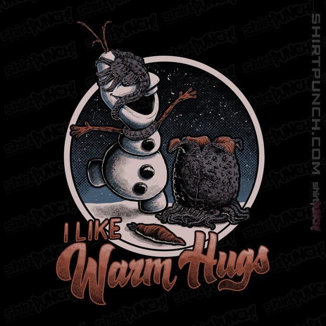 Daily_Deal_Shirts Magnets / 3"x3" / Black Alien Hugs