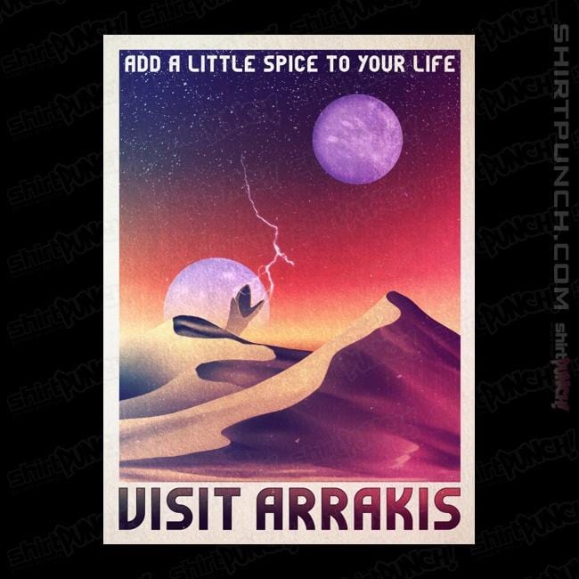 Secret_Shirts Magnets / 3"x3" / Black Planet Arrakis